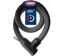ABUS Candado de cadena YARNIT 4004K: candado textil ligero para la seguridad de bicicletas y patinetes eléctricos; candado de bicicleta flexible con nivel de seguridad 7; longitud 110 cm, negro