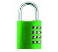 ABUS Candado de combinación 145/40 verde - candado para maletas, taquillas y mucho más - candado de aluminio - código numérico personalizable - nivel de seguridad ABUS 4