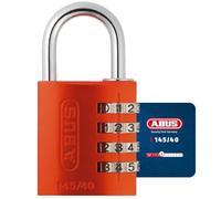 ABUS Candado de Combinación 145/40 - Cerradura de Aluminio Naranja para