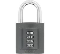 ABUS Candado de combinación 158/50 - candado con carcasa de fundición a presión de zinc - con código numérico personalizable - nivel de seguridad ABUS 5 - gris oscuro