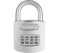 ABUS Candado de Combinación 160/50 - Cromado, Código 4 Dígitos