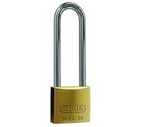 ABUS Candado de latón 65/30BH60 con arco alto - candado para sótanos, taquillas y mucho más - cuerpo del candado de latón - arco de acero endurecido - nivel de seguridad ABUS 4