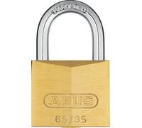 ABUS Candado de Latón 65/35 - Arco de Acero, Nivel de Seguridad 4 | Cuerpo macizo de latón, recubrimiento Nano Protect, cilindro de pines - para exteriores e interiores, 35 mm
