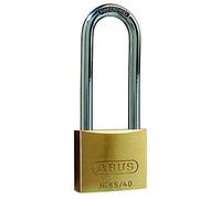 ABUS Candado de latón 65/40HB63 con arco alto - candado para sótanos, taquillas y mucho más - cuerpo del candado de latón - arco de acero endurecido - nivel de seguridad ABUS 5