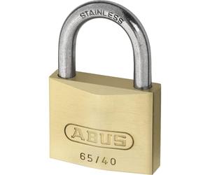 ABUS Candado de Latón 65IB/40 - Arco de Acero Inoxidable, 40 mm | Candado mecánico con combinación numérica 6304 - resistente a la corrosión - ideal para uso exterior