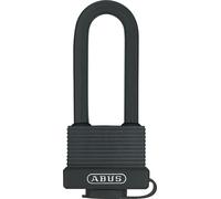 ABUS Candado de latón 70/45HB63 con arco alto - resistente a la intemperie - cuerpo de latón - revestimiento de plástico resistente a los golpes