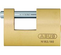 ABUS Candado de latón 82/90 - cierre igualado 8521 - candado monobloque para persianas enrollables, máquinas expendedoras y mucho más - perno de cierre de acero endurecido - nivel de seguridad ABUS 7
