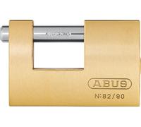 ABUS Candado de latón 82/90 – Monobloque, cerrojo de acero templado, nivel de seguridad 7