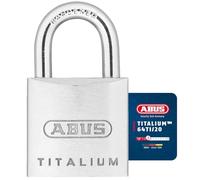 ABUS Candado de Titalium 64TI/20 - Aluminio, Arco Acero, Nivel 3