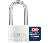 ABUS Candado de Titalium 64TI/40HB40 - Cierre de Aluminio con Arco Largo | Nivel de seguridad 5 con arco de acero endurecido y doble cierre, ideal para sótanos, taquillas y cajas de herramientas