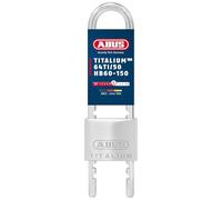 ABUS Candado de Titalium 64TI/50HB60-150 - Arco Alto de Acero Endurecido | Cierre ajustable de 60 a 150 mm, cuerpo de aluminio ligero, nivel de seguridad 6 para puertas, sótanos y taquillas.