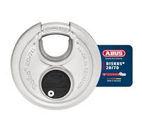 ABUS Candado Diskus® 20/70 - resistente a la intemperie, ideal para el jardín - con tecnología de soldadura Diskus® para un blindaje extremo - nivel de seguridad ABUS 9 - plateado