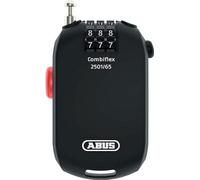 ABUS Candado especial Combiflex 2501/65 - Adecuado como candado de equipaje, candado de esquí, candado de casco - Cable de acero de 65 cm - con código de combinación - Negro