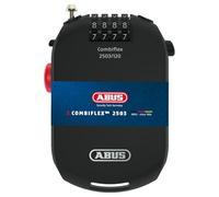 ABUS Candado especial Combiflex 2503/120 - Adecuado como candado de equipaje, candado de esquí, candado de casco - Cable de acero de 120 cm - con código de combinación - Negro