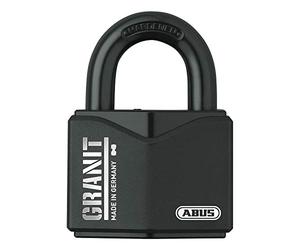 ABUS Candado Granit 37/55#SZP para uso en exteriores - con tarjeta de seguridad - de acero especial endurecido - con cilindro de disco Plus - nivel de seguridad 10