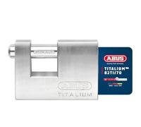 ABUS Candado Monobloque 82TI/70 de Titalium - Seguridad Nivel 6 | Cuerpo de aluminio macizo, perno de acero endurecido 12 mm - apto interior/exterior - cierre automático sin llave