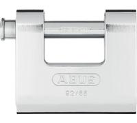 ABUS Candado monobloque 92/65 - Candado de latón con carcasa de acero - para máquinas expendedoras, rejas enrollables y mucho más - con pestillo grueso - nivel de seguridad 7 - plata