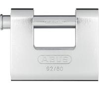 ABUS Candado Monobloque 92/80 de Latón - Nivel de Seguridad 8, Plateado