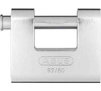 ABUS Candado Monobloque 92/80 - Latón con Revestimiento de Acero, Nivel 8 | Cierre igualado 8521 - perno Ø 12 mm, acero endurecido - para expendedoras y persianas - peso 797 g