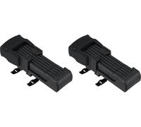 ABUS Candado plegable Bordo Granit 6500K con soporte de candado SH - juego de 2 - candado de bicicleta con cilindro XPlus de alta protección contra manipulaciones - nivel de seguridad 15