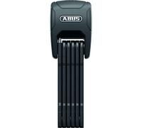 ABUS candado plegable Bordo Granit™ XPlus 6500KA/90 Negro SH - Candado de bicicleta flexible y seguro con alarma y protección adicional en las articulaciones - con soporte para candado