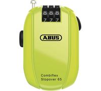 ABUS Candado Retráctil Con Cable 1.2mm, 3 Códigos, Amarillo Neón 95458