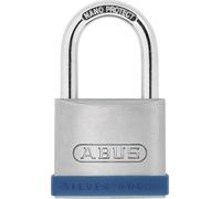 Abus - Candado Silver Rock 45mm blister | Cuerpo de cerradura de zinc macizo, grillete de acero endurecido con NanoProtect - Marco protector de silicona 47 x 79 mm