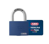 ABUS Candado T65AL/40 myLOCK - Aluminio, Escribible, Nivel 5 | Arco de acero templado Nano Protect, cierre automático sin llave - ideal para taquillas, armarios y cajas de herramientas