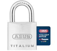 ABUS Candado Titalium 64TI/20 - Juego de 2, Cierre Igualado, Plateado