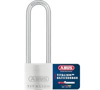 ABUS Candado de Titalium 64TI/30HB60 - cierre igualado 6311 - con arco alto - candado para sótanos con cuerpo de aluminio especial - arco de acero endurecido - nivel de seguridad ABUS 4