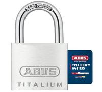 ABUS Candado Titalium 64TI/35 – cuerpo de aluminio especial, grillete acero endurecido, nivel 4
