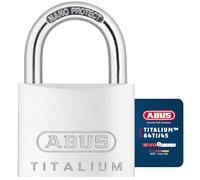 ABUS Candado Titalium 64TI/45 - candado de sótano con cuerpo de aluminio especial - grillete de acero endurecido - nivel de seguridad 5