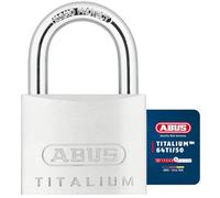 ABUS Candado Titalium 64TI/50 - Aluminio Ligero, Arco Acero | Cuerpo de aluminio especial ultraligero - arco de acero endurecido - nivel de seguridad ABUS 6 - llave paracéntrica