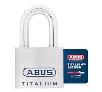 ABUS Candado Titalium 96TI/60 de Aluminio - Nivel de Seguridad 8, Plateado