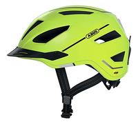 Casco bicicleta ciudad amarillo fluorescente con luz Abus Pedelec 2.0 MIPS ( Amarillo flúor Signal Yellow Shiny / L )