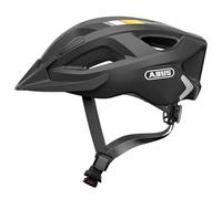 ABUS Casco de Bicicleta Aduro 2.0 con Luz, Negro/Naranja, Talla S