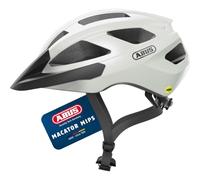 ABUS Casco de bicicleta de carretera Macator MIPS - casco de bicicleta para principiantes con visera - apto para personas con coletas - para hombres y mujeres