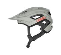 ABUS Casco de bicicleta de montaña CliffHanger, Casco para senderos complicados, Con grandes aberturas de ventilación y sistema de correa TriVider, Para hombre y mujer, Gris, talla S