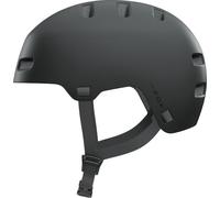 ABUS Casco para bicicleta INDY, casco para dirt, skate, slope y MTB, con amortiguación optimizada, para adolescentes y adultos, talla M, negro