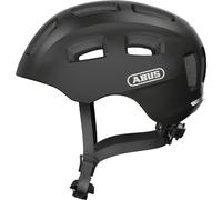 ABUS Casco de bicicleta Youn-I 2.0 - con luz para niños, adolescentes y jóvenes - para niñas y niños - negro mate, talla S