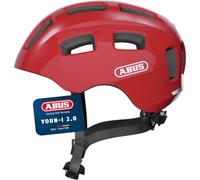 ABUS Casco de bicicleta Youn-I 2.0 - con luz para niños, adolescentes y jóvenes - para niñas y niños