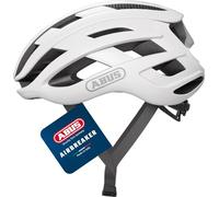 ABUS Casco de ciclismo de carretera AirBreaker - Casco de ciclismo de alta gama para ciclismo profesional - para adolescentes y adultos - Casco para hombre y mujer - Blanco, talla L