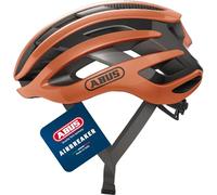 ABUS Casco de ciclismo de carretera AirBreaker - Casco de ciclismo de alta gama para ciclismo profesional - para adolescentes y adultos - Casco para hombre y mujer - Naranja, talla M