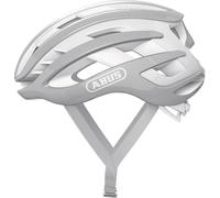 ABUS Casco de ciclismo de carretera AirBreaker, Casco de ciclismo de alta gama para ciclismo profesional, para adolescentes y adultos, Casco para hombre y mujer, Gris puro, talla M