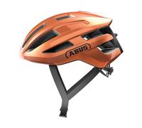 ABUS Casco de ciclismo de carretera PowerDome - casco de ciclismo ligero con sistema de ventilación inteligente y perfil aerodinámico - Made in Italy - para hombres y mujeres - naranja, talla M