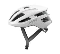 ABUS Casco de ciclismo de carretera PowerDome - Casco de ciclismo ligero con sistema de ventilación inteligente y perfil aerodinámico - Made in Italy - para hombre y mujer - Plata, talla L