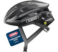 ABUS Casco de Ciclismo PowerDome MIPS, Negro Brillante, Talla S