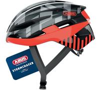 ABUS Casco de Ciclismo de Carretera StormChaser, Naranja/Gris, Talla S