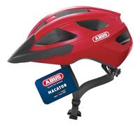 ABUS Casco de Ciclismo Macator, Rojo, Talla M