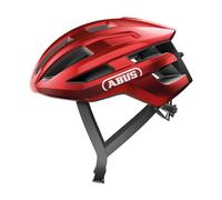 ABUS Casco de ciclismo de carretera PowerDome - casco de ciclismo ligero con sistema de ventilación inteligente y perfil aerodinámico - Made in Italy - para hombres y mujeres - rojo, talla L